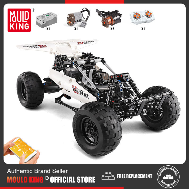 MOULD KING 18001 Technical MOC-1812 Bricks PF Buggy 2 Desert Car Racing Climbing Truck Building Blocks DIY Toys For Kids Gifts