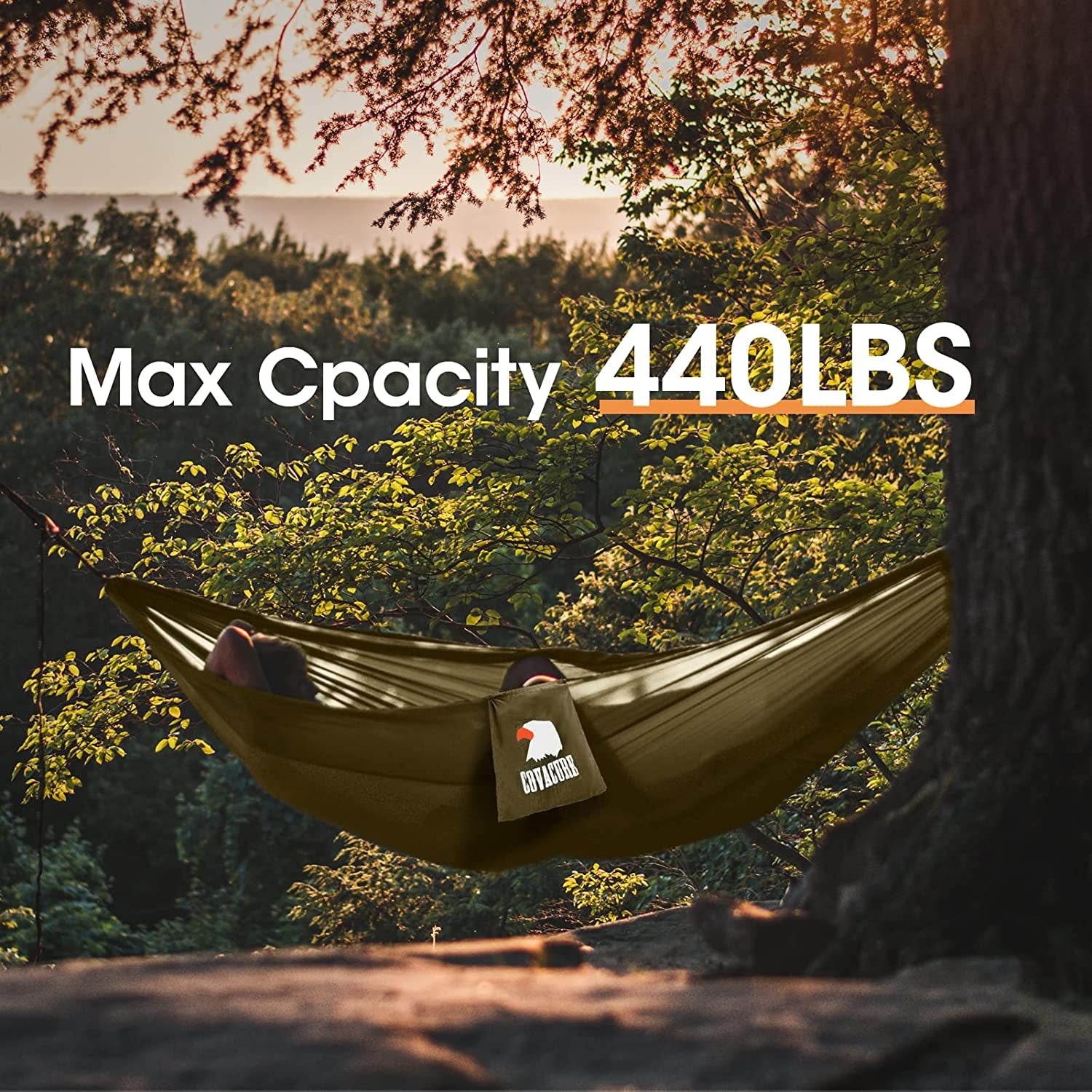 Camping Hammock with Net - Lightweight Double Hammock 2 * 10Ft Straps, Portable Hammocks, Camping Accessories for Outdoor, Hiking, Camping, Backpacking, Travel, Beach