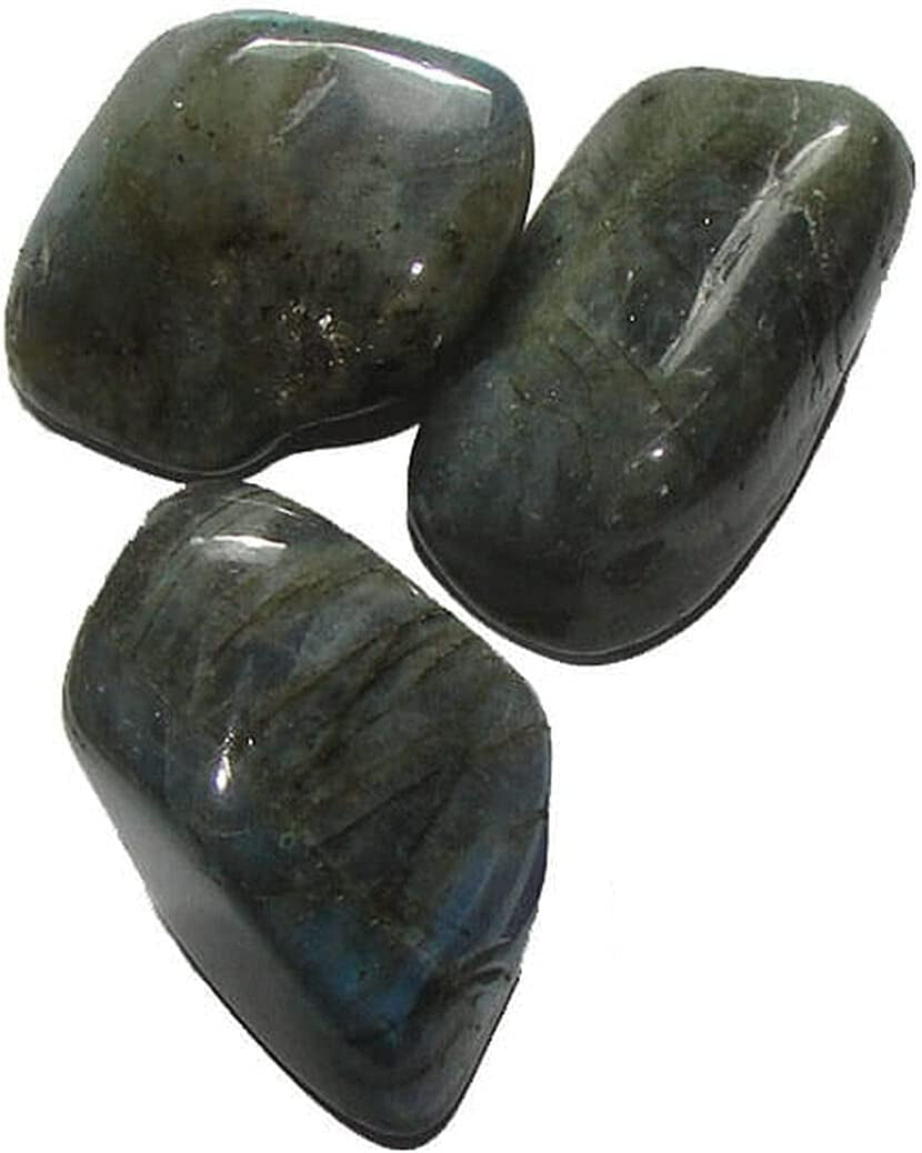 Real Crystals and Healing Stones - Healing Crystals for Beginners- Healing Stones Tumbled Crystals for Witchcraft (8, Labradorite)